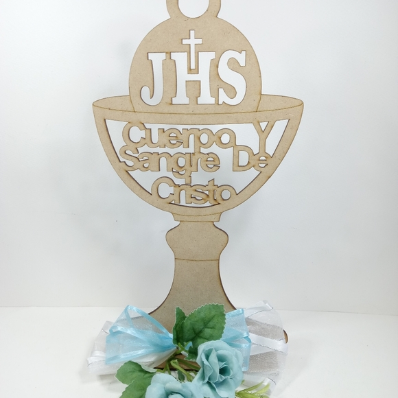 Chalice First Holy Communion Cake topper. Cáliz para pastel de primera comunión - Picture 5 of 7
